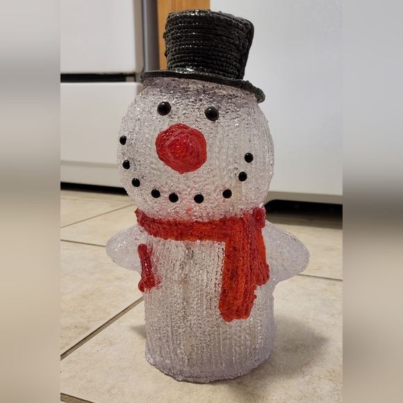 Snowman with LED light for Christmas - Picture 2 of 2